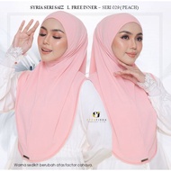 Tudung SYRIA SERI saiz L - Tudung Sarung Instant - Tanpa Gosok - EZZUFIRDA