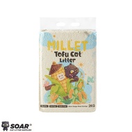 SOAR.OS Millet Tofu Cat Litter 6L/2KG Elevate your cat's comfort to new heights