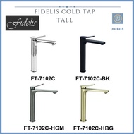[PUB APPROVED] Fidelis Colour Faucet New Series TALL Gun Metal Basin Tap / Gold Basin Cold Tap