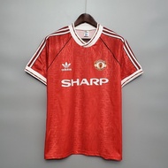 90-92 Manchester United Home Retro Soccer Jersey Football