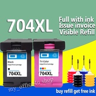 HP 704 ink HP 704XL black HP704XL refillable ink cartridge Compatible HP 2010 2060