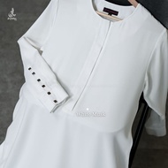 KEMEJA ORIGINAL AL ARABIAN BOUTIQUE ABAYA DOUBLE BLACK | AJMAN SOFT MATERIAL | ABAYA GAMIS SET DAILY