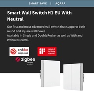 AQARA H1EU SMART WALL SWITCH <NON-NEUTRAL>