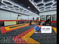 POLYPROPYLENE 40x40cm Garage Floor Mats Car Wash Room Floor Mat Multi Function Wash Bay Plastic Spli