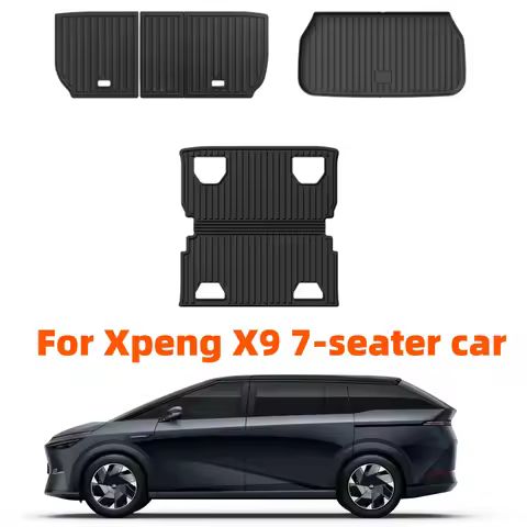 Trunk Mats For Xpeng X9 2024 2025 2026 TPE Floor Mats & Cargo Liner All Weather Trunk Mats Floor Lin
