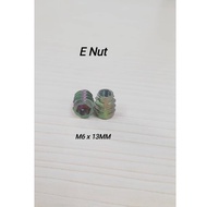 10PCS M6 E NUT WOOD INSERT NUT THREAD NUT FURNITURE NUT