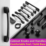 Aluminum Cabinet Handle Black Drawer Handle Door Handle Cabinet Knob Wardrobe Handles