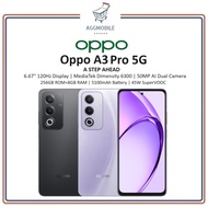 Oppo A3 Pro 5G (256GB+8GB | Dimensity 6300 | 45W SuperVOOC) 1 Year Warranty