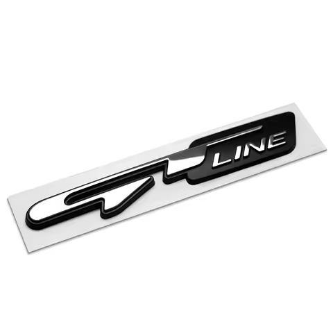3D ABS Logo GT Line Emblem Badge Car Rear Trunk Sticker For KIA Sportage Ceed Stinger RIO EV9 K3 K5 