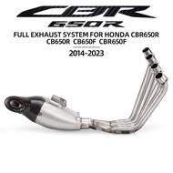 Akrapovic racing Motorcycle Exhaust pipe kit FULL EXHAUST SYSTEM FOR HONDA CBR650R CB650R CB650F CBR