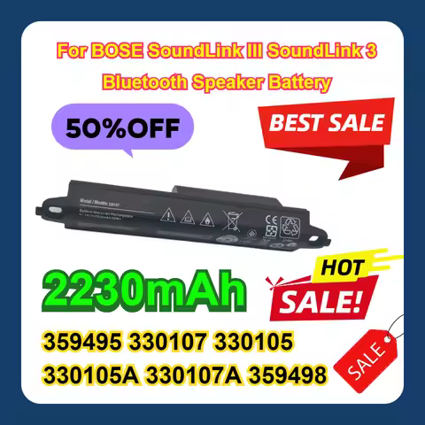 2230mAh For BOSE SoundLink III SoundLink 3 Bluetooth Speaker Battery 359495 330107 330105 330105A 33