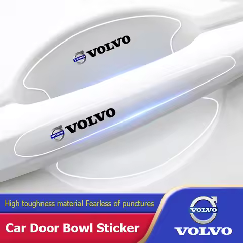 8Pcs Car Door Handle Bowl Scratch Protective Transparent Stickers For Volvo ES90 EC40 EX40 EM90 XC90