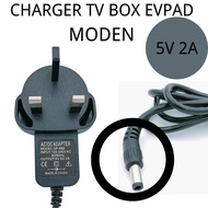 5V 2A CHARGER WALL HOME ADAPTER FOR EVPAD MODEN R311 V12 RS860 RS980+ LT280 LT289 AND TV BOX EVPAD 5