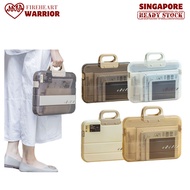 Portable Document Box / Documents Stationery Storage Case/ A4 Folder With Lock Handle/ File Organise