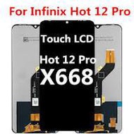Lcd Touchscreen infinix hot 12 Pro X668 X668C/Itel Vision 3-S661L S661LN S661LP/Vision 5-S663LC/Tecn