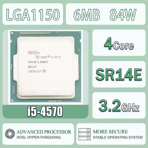 Intel Core I5-4570 3.2GHz Quad-Core 6M 84W Computer CPU Processor Server I5 4570 Package LGA 1150