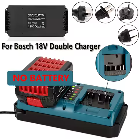Battery Charger For Bosch Replacement Charger Station Suitable for Bosch 18V BAT609 BAT609G Lithium-
