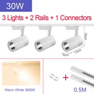Cả Bộ (3 Đèn Đường Ray 1 + 1M) Đèn Led Theo Dõi Có Ray Bộ 3 Đèn + Đường Ray 1M hệ Thống Chiếu Sáng T