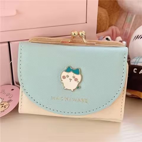 Anime Chiikawa Usagi Wallet Slim Card Holder Cute Mini Foot Design Chiikawa Characters Sanrio Inspir