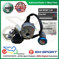 SM SPORT KEY SET KUNCI MAIN SWITCH LOCK SM SPORT 110 E R ORIGINAL BENELLI 88000J890002