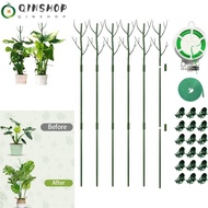 QINSHOP Plant Support Stakes, Plastic Detachable Plant Support Pile Stand,  43.3" Plants Support Plant Climbing Frame Outdoor Indoor