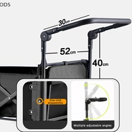 ODS Foldable Folding Cart Push Handle Wagon Cart Equipment Black Lightweight Extendable Cart Trolley