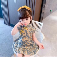 [READY STOCK]Baby girl dress 1-6 Year Old  Cheongsam Baby  Girl Clothing