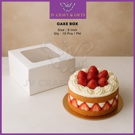 8" 10" Cake Box with Window / Kotak Kuih/Packaging Box /Cup Cake Box With Windows/ Cavity Cupcake Bo
