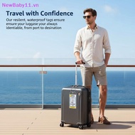 NewBaby Waterproof PVC Cruise Luggage Tags 5 Pa Vertical Transparent ID Card Holders for Cruise Ship