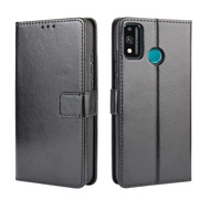 Casing Honor 9X Lite Case PU Leather Wallet Huawei Honor 9X Lite 9XLite Case Stand Holder Flip Casin