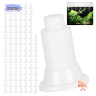 FANSIN1 100 Pcs Set Fish Tank Divider Support Feet, Black Support Feet Aquarium Divider Support Feet