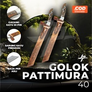 Golok Sembelih Pattimura 40 Baja Per Asli Super Tajam Pisau Daging Panjang - Juragan Pisau