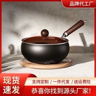 Authentic Zhangqiu Pot Belly Pot Wok Ancient Method Pot Belly Pot Healthy Iron Pot Universal Durable