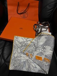 全新Hermes scarf 45 Faubourg Tropical 絲巾
