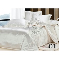 Satin Duvet Cover 6 Ft. (BK601 In White)