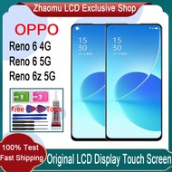 Original AMOLED OPPO Reno 6 4G 5G Reno 6z 5G LCD Display Touch Screen Replacement