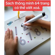 Drawing practice combo for children (64 pages + 6 pens + 1 eraser) td