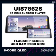 12 Inch UIS7862S 2.0Ghz Android 10 4GB RAM 32GB ROM Android Player (PERODUA BEZZA)
