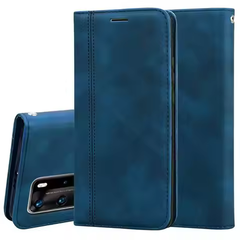 P 40 Lite Magnetic Leather Wallet Flip Card Hold Phone Case For Huawei P40 Pro P40pro Lite P40 Cover