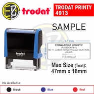 Trodat 4913 Self Ink Rubber Stamp With Customise Rubber