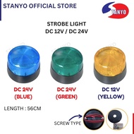 DC12V/DC24V WARNING LIGHT STROBE LIGHT LAMPU AMARAN SECURITY ALARM STROBE SIGNAL FLASHING LIGHT LAMP