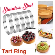 6cm/7cm/8cm Stainless Steel Round Lemon Meringue Tart Ring/Dessert Tart Mould/Circular Tart Ring Tow
