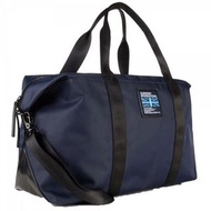 SUPERDRY 海軍藍聚酯手提行李袋