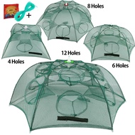 46812 Holes  Portable Automatic Folding Umbrella Trap Type Fishing Net Shrimp Cage Crab Fish Trap