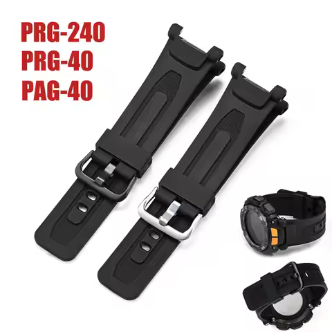 18mm Resin rubber Silicone Watch strap For Casio PRG-240/PRG-40/PAG-40 watchband Sports Waterproof W