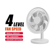 KASYDoFF USB Mini Table Stand Fan Quiet Cooling Air Strong Wind Small Fan Desk Rechargeable USB Fan Cooler for room Adjustable Rechargeable  Fan for Baby Stroller Office Table Fan