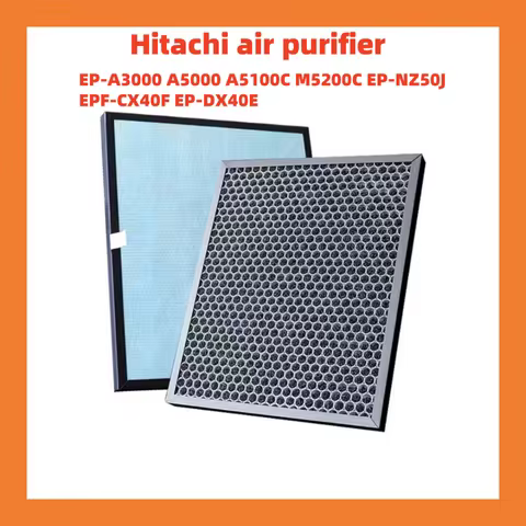 HEPA filter+carbon filter compatible with Hitachi EP-A3000 A5000 A5100C M5200C EP-NZ50J EPF-CX40F EP
