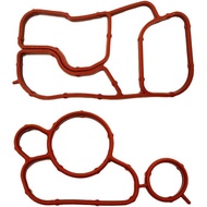 2pcs 06J115441 06J117070, Engine Oil Cooler Gaskets, Compatible with Audi A3 A4 A4 ALLROAD A5 A6 ALL
