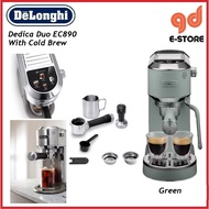 Delonghi EC890 Dedica Duo Espresso Machine EC890.M EC890.PK EC890.GR EC890.WI Pink Silver Green Whit