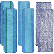 6 Pack Microfiber Cleaning Pad Replacement for Bona Mop, Microfiber Mop Pads for Hardwood Floor Clea